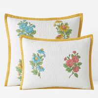 Lily Garden Quilted Sham - White Multi, King,White Multi