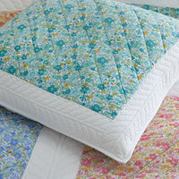 Brenna Patchwork Quilted Sham - White Multi, Standard,White Multi