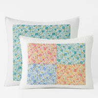 Brenna Patchwork Quilted Sham - White Multi, Standard,White Multi