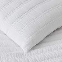 Premium Breathable Washed Linen Solid Quilt - White, Twin/Twin XL,White