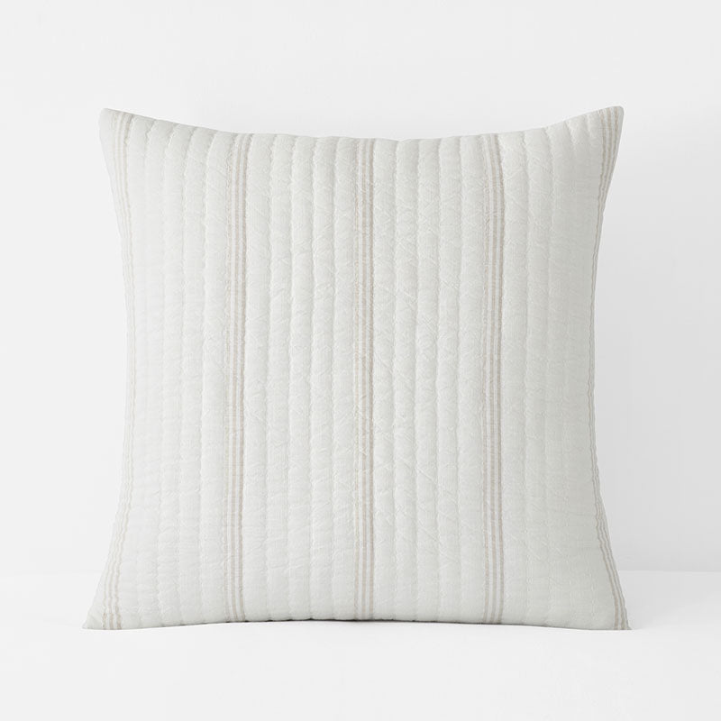 Stripe Quilted Sham - Awning Stripe, Euro,Awning Stripe