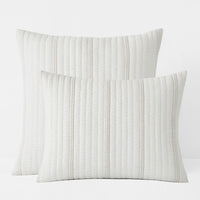 Stripe Quilted Sham - Awning Stripe, Standard,Awning Stripe