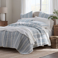 Stripe Quilted Sham - Balanced Stripe, Standard,Balanced Stripe