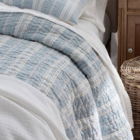 Stripe Quilted Sham - Balanced Stripe, Standard,Balanced Stripe