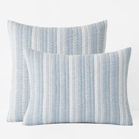 Stripe Quilted Sham - Balanced Stripe, Standard,Balanced Stripe