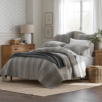 Stripe Quilted Sham - Mirror Stripe, Standard,Mirror Stripe