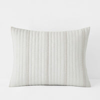 Stripe Quilted Sham - Awning Stripe, Standard,Awning Stripe