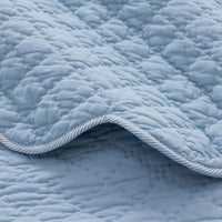 Scallop Quilt - Blue Sea, Full/Queen,Blue Sea