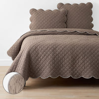 Scallop Quilt - Pinecone, Full/Queen,Pinecone