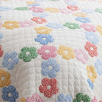 Daisy Patch Quilt - White Multi, Twin/Twin XL,White Multi