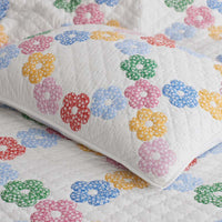 Daisy Patch Quilt - White Multi, Twin/Twin XL,White Multi