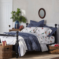 Holiday Print Classic Cool Cotton Percale Comforter - Holiday Pups, Twin/Twin XL,Holiday Pups