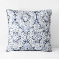 Royal Mirage Reversible Quilted Sham - Blue, Euro,Blue