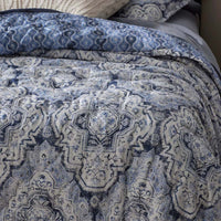 Royal Mirage Reversible Quilted Sham - Blue, Standard,Blue