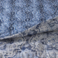 Royal Mirage Reversible Quilted Sham - Blue, Standard,Blue