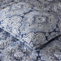 Royal Mirage Reversible Quilted Sham - Blue, Standard,Blue