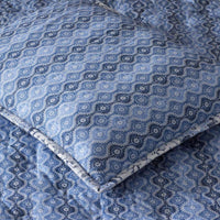 Royal Mirage Reversible Quilted Sham - Blue, King,Blue