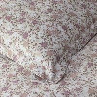 Joyful Floral Classic Smooth Sateen Sham - Beige, Standard,Beige