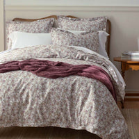 Joyful Floral Classic Smooth Sateen Bed Sheet Set - Beige, Twin,Beige