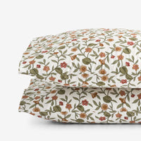Garden Florals Premium Smooth Wrinkle-Free Sateen Pillowcase Set - Cream Multi, Standard,Cream Multi