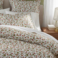 Garden Florals Premium Smooth Wrinkle-Free Sateen Pillowcase Set - Cream Multi, Standard,Cream Multi