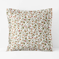 Garden Florals Premium Smooth Wrinkle-Free Sateen Sham - Cream Multi, Euro,Cream Multi