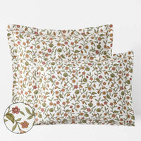 Garden Florals Premium Smooth Wrinkle-Free Sateen Sham - Cream Multi, Standard,Cream Multi