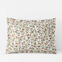 Garden Florals Premium Smooth Wrinkle-Free Sateen Sham - Cream Multi, Standard,Cream Multi