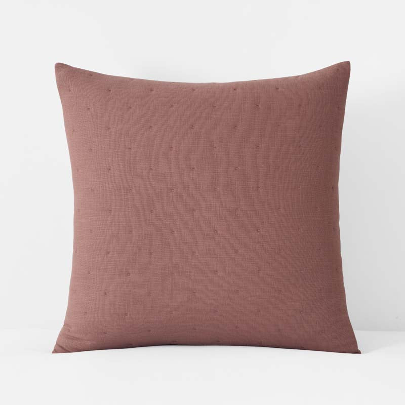 Petite Tufted Quilted Sham - Brick, Euro,Brick