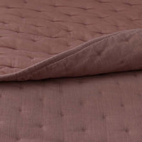 Petite Tufted Quilted Sham - Brick, Standard,Brick