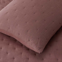 Petite Tufted Quilted Sham - Brick, Standard,Brick