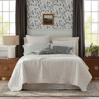 Petite Tufted Quilted Sham - Off White, Standard,Off White
