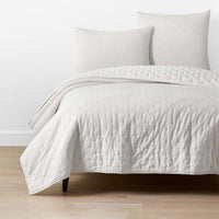 Petite Tufted Quilted Sham - Off White, Standard,Off White