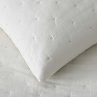 Petite Tufted Quilted Sham - Off White, Standard,Off White