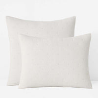 Petite Tufted Quilted Sham - Off White, Standard,Off White