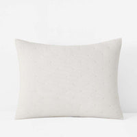 Petite Tufted Quilted Sham - Off White, Standard,Off White