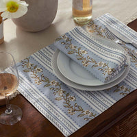 Floral Placemats, Set of 4 - Floral Stripe,Floral Stripe