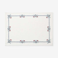 Floral Placemats, Set of 4 - Floral Border,Floral Border