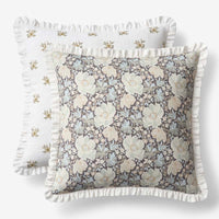 Flower Reversible Decorative Square Pillow Cover - Multi, 20 in. x 20 in.,Multi