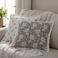 Flower Reversible Decorative Square Pillow Cover - Multi, 20 in. x 20 in.,Multi