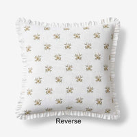 Flower Reversible Decorative Square Pillow Cover - Multi, 20 in. x 20 in.,Multi