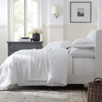 Contrast Border Premium Cool Supima® Cotton Percale Pillowcase Set - Pearl Gray, Standard,Pearl Gray