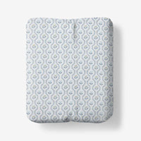 Tira Floral Classic Cool Cotton Percale Fitted Bed Sheet - Flower Green, Twin,Flower Green