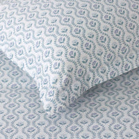 Tira Floral Classic Cool Cotton Percale Duvet Cover - Flower Green, Twin/Twin XL,Flower Green