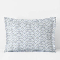 Tira Floral Classic Cool Cotton Percale Sham - Flower Green, Standard,Flower Green