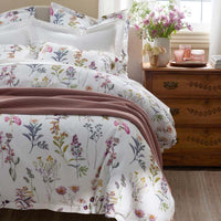 Blooming Garden Classic Smooth Sateen Sham - White Multi, Standard,White Multi