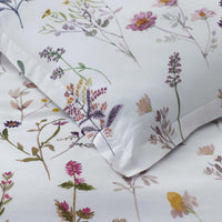 Blooming Garden Classic Smooth Sateen Sham - White Multi, Standard,White Multi