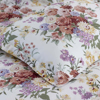 Nature's Bouquet Classic Smooth Sateen Sham - Cream Multi, Standard,Cream Multi