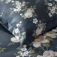 Blooming Melody Reversible Premium Smooth Wrinkle-Free Sateen Sham - Green Multi, Standard,Green Multi