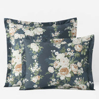 Blooming Melody Reversible Premium Smooth Wrinkle-Free Sateen Sham - Green Multi, Standard,Green Multi